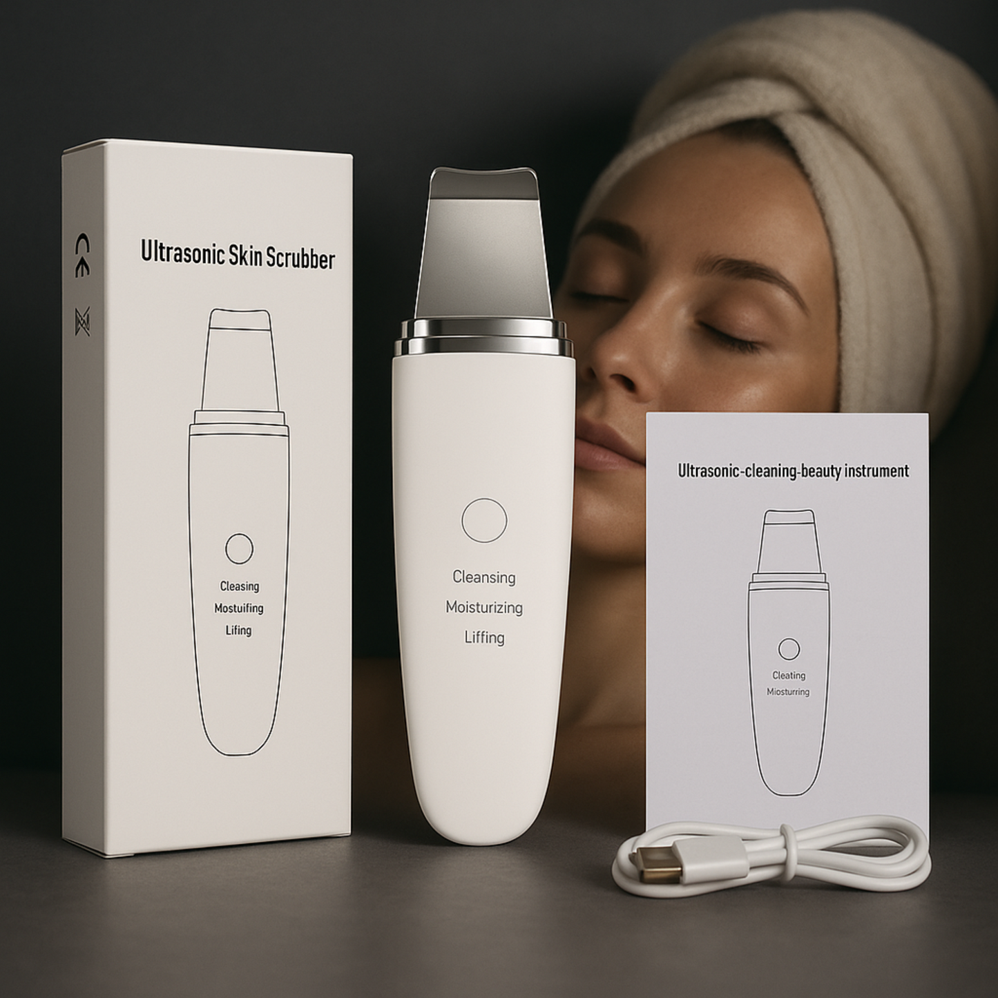 DermaGlow™ Ultrasonic Skin Scrubber - Trendz-Store