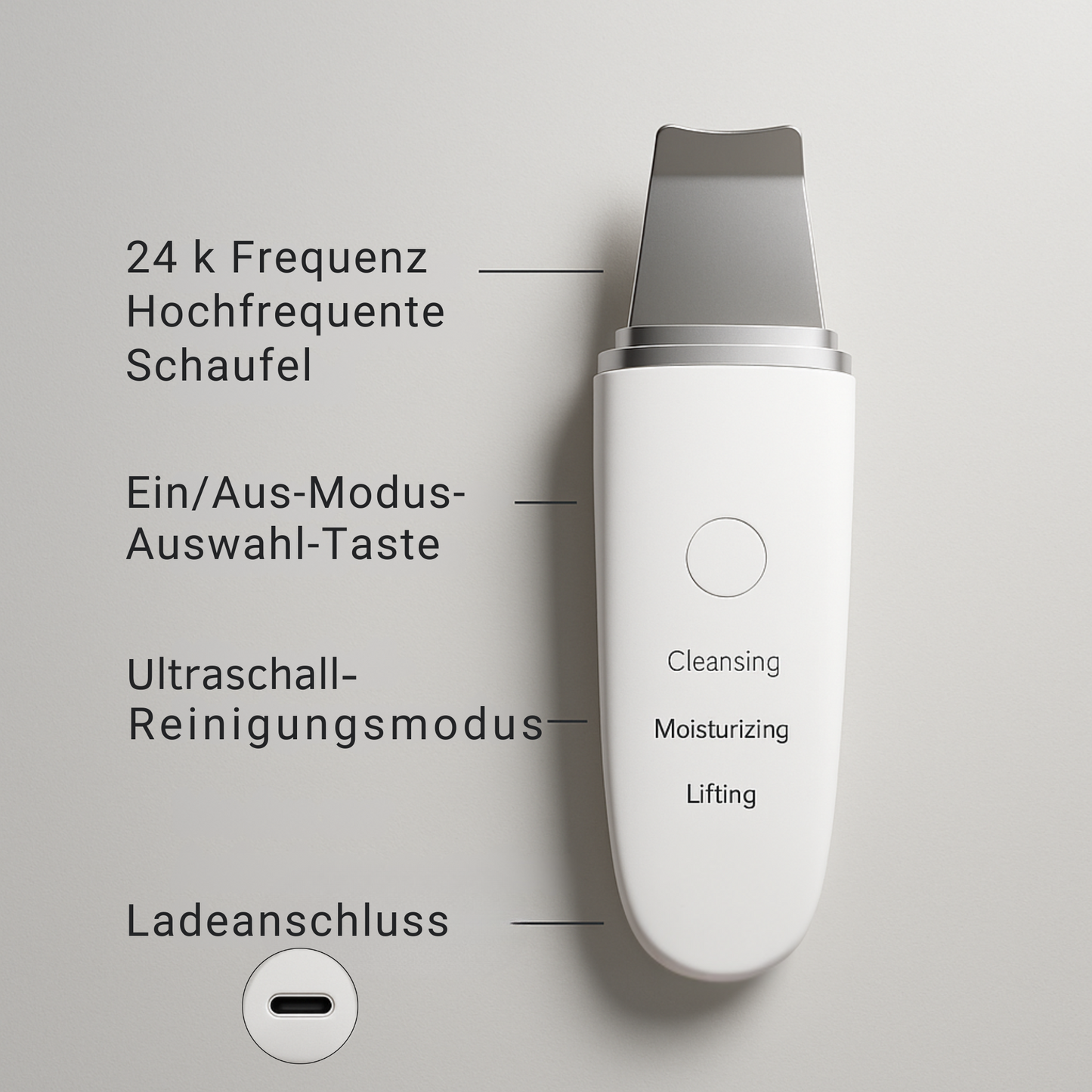 DermaGlow™ Ultrasonic Skin Scrubber - Trendz-Store