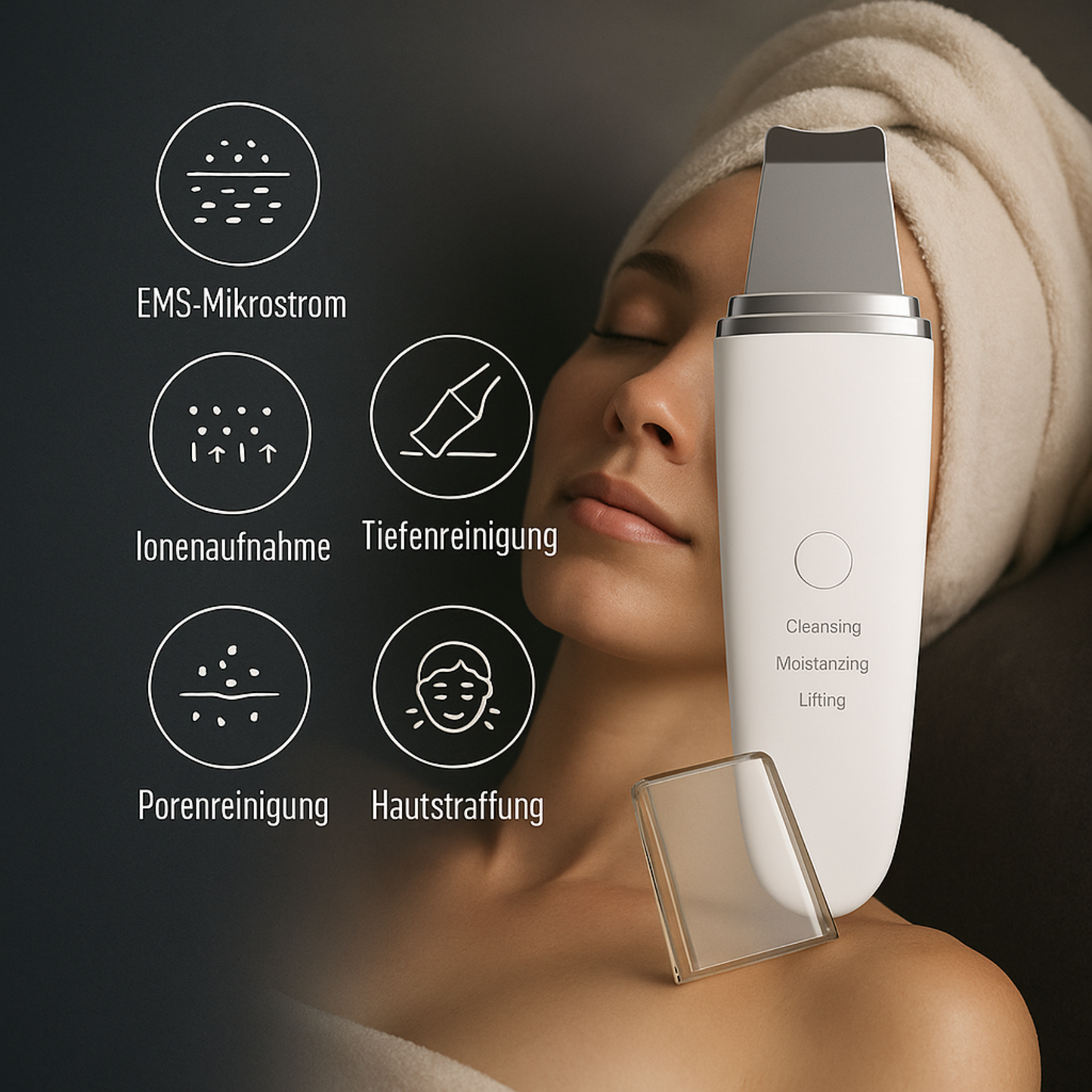 DermaGlow™ Ultrasonic Skin Scrubber - Trendz-Store
