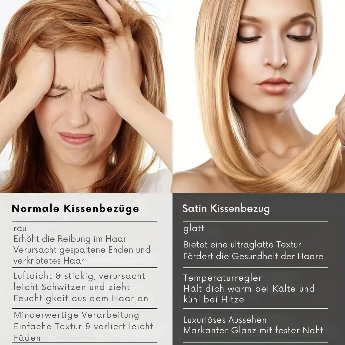 LuxeSatin™ Kissenbezüge 2er-Set - Trendz-Store